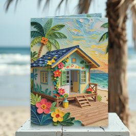 Carte Missing You | Long Distance Beach Themed