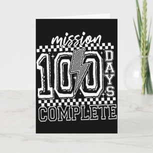 Carte Mission 100 jours compte à rebours en classe