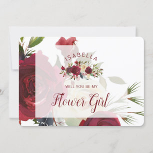 Carte Mistletoe Manor Be My Flower Girl Proposition Card