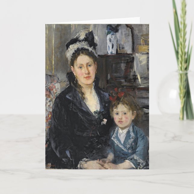 Carte Mme Boursier et sa fille | Berthe Morisot (Devant)