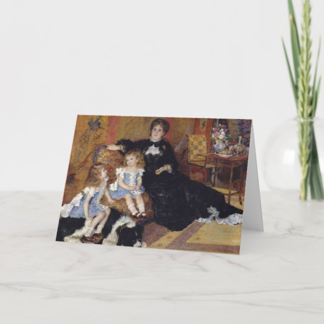 Carte Mme Charpentier par Renoir Impressionist Painting (Devant)