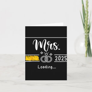 Carte Mme Est. 2025 Chargement d'une femme Mariage marié