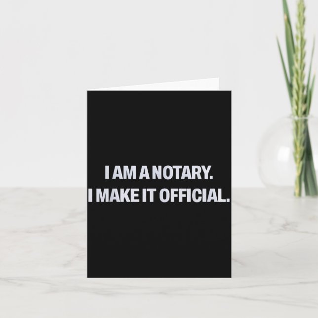 Carte Mobile Notary Public Loan Signing Agent Gift  (Devant)
