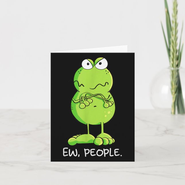 Carte Modartis Grumpy Ew People Frog Déclaration Sarcast (Devant)
