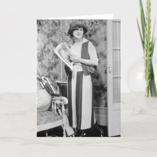 Carte mode de golf des années 1920