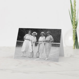 Carte Mode de tennis des années 1920