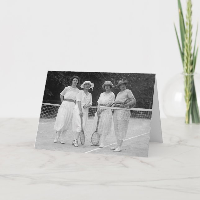 Carte Mode de tennis des années 1920 (Devant)
