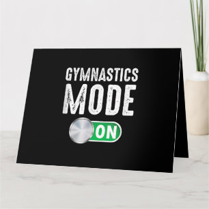 Carte Mode Gymnastique Sur Gymnaste Cool Entraîneur Athl
