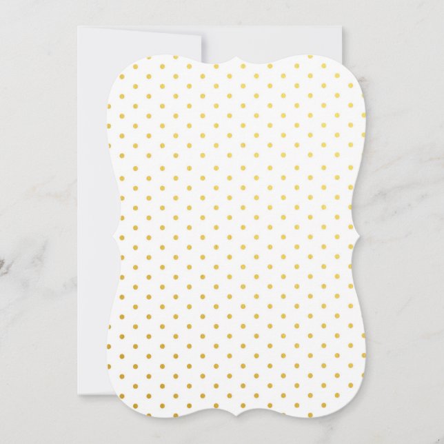 Carte Mode pois dorés (Devant)