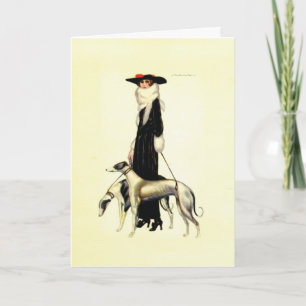 Carte Mode vintage d'art déco