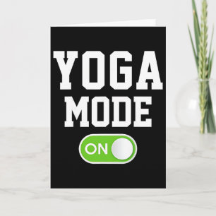 Carte Mode Yoga Activé Drôle Yogini Yogi 