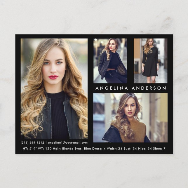 Carte modèle Actor 4 photo Comp - Carte postale no (Devant)