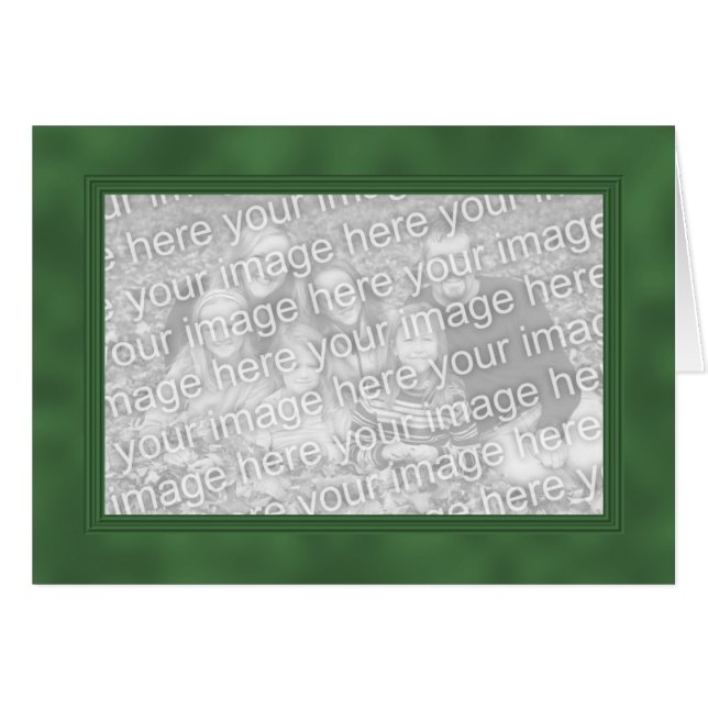 Carte Modèle cadre - Smokey Green 2 (Devant horizontal)