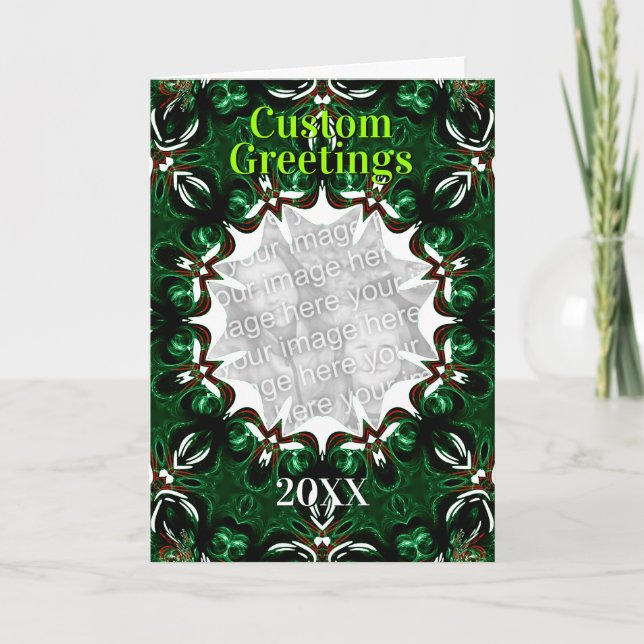 Carte Modèle de saveurs de vacances (Devant)