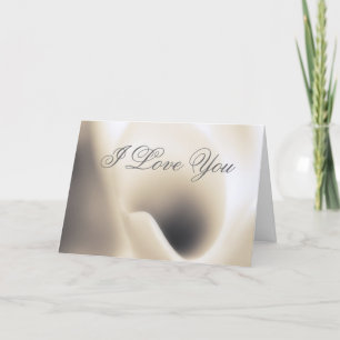 Carte modèle I Love You, Calla Lily macro beauté