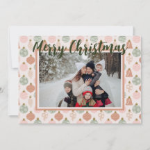 Carte Modèle photo de Boho Rose Sage