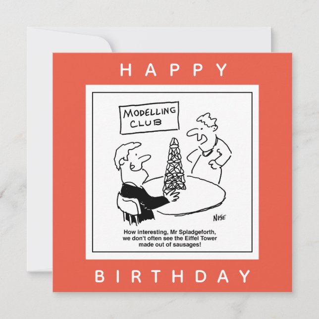 Carte Modélisation du Dessin Tour Eiffel (Devant)