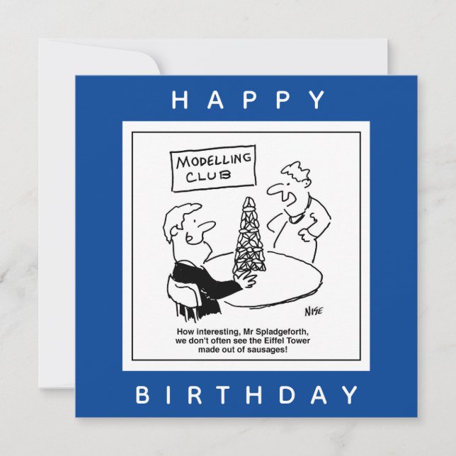 Carte Modélisation du Dessin Tour Eiffel (Devant)