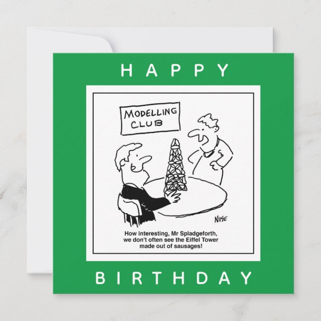 Carte Modélisation du Dessin Tour Eiffel (Devant)