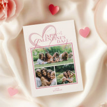 Modern Elegant Chic Photo Galentines Day Card