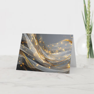 Carte Modern Gold Swirl Greeting Card