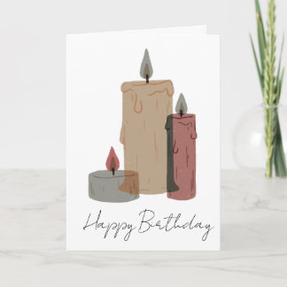 Carte Modern Minimalist Birthday Greeting