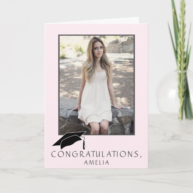 Carte Modern Simple Congratulations Graduation Photo (Devant)
