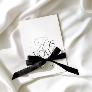 Carte Moderne Classique Mariage à ses vœux