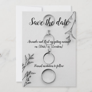 Carte moderne de save the date