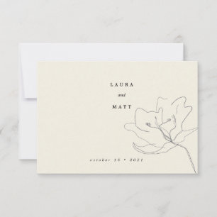 Carte Moderne Delicate Eggshell Plat floral choix RSVP