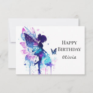 Carte Moderne Imprimable Jour d'anniversaire de Fairycor