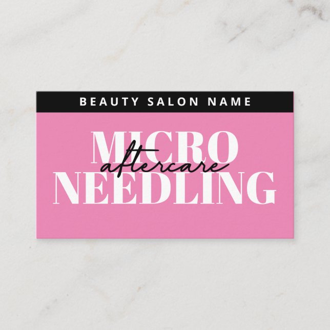 Carte moderne Microneedling Aftercare (Devant)