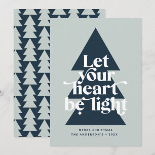 Carte moderne minima Noël religieux