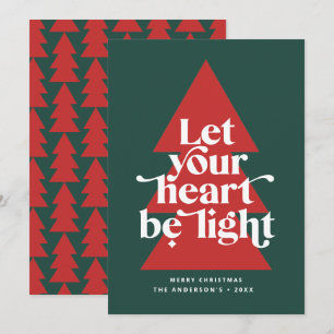 Carte moderne minima Noël religieux