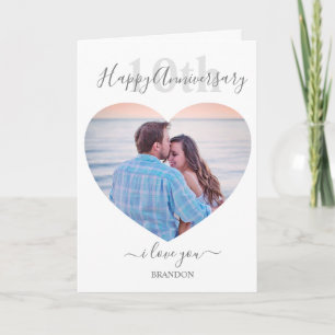 Carte Moderne   Photo du coeur   Anniversaire de toute a