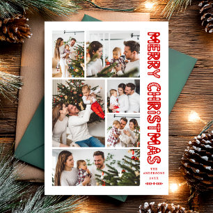 Carte moderne Retro Joyeux Noël