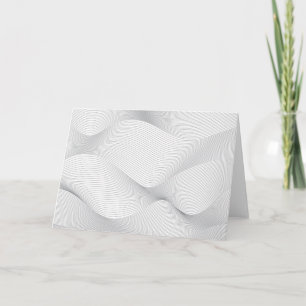 Carte Moderne, simple, cool, abstrait motif d'onde de mo