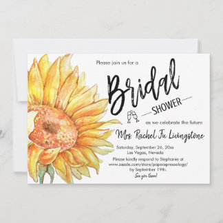 Carte moderne simple Fête des mariées de tournesol