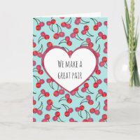 Moderne & Simple Motif Cerise Pointeur Anniversair
