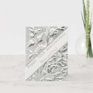 Carte modifiable du 70e anniversaire