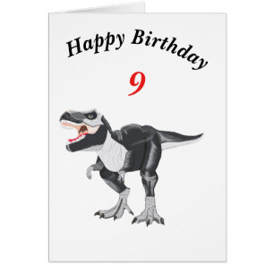 Carte modifiable Tyrannosaurus Rex avec âge
