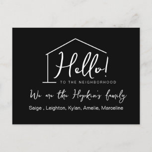 Carte modifiable "We're New to the Neighborhood"