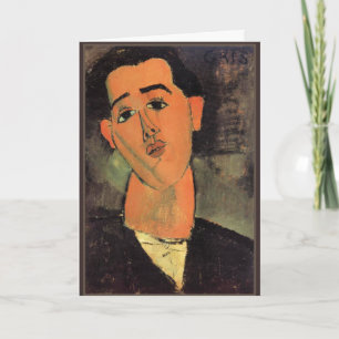 Carte Modigliani - Portrait of Juan Gris