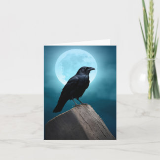 Carte Moinlight Crow-Raven Card
