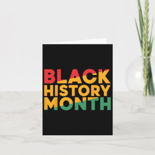 Carte Mois de l'histoire des Noirs African American Prid