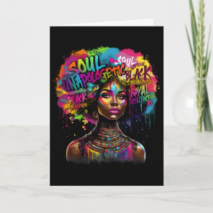 Carte Mois de l'histoire des Noirs Afro-Américain Junete
