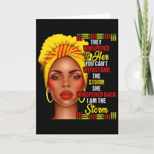 Carte Mois de l'histoire des Noirs Afro Femmes Noires Fi
