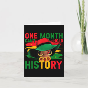 Carte Mois de l'histoire des Noirs Un mois ne peut pas t