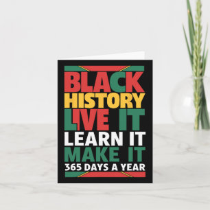 Carte Mois de l'Histoire Noire 2025 Live It Apprenez It