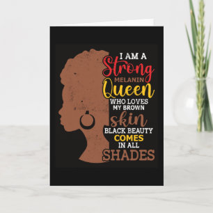 Carte Mois de l'histoire noire Femme noire Afro